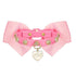 Roses Dog Collar Pink