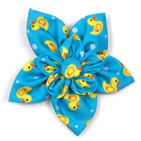 Rubber Duck Dog Collar Flower