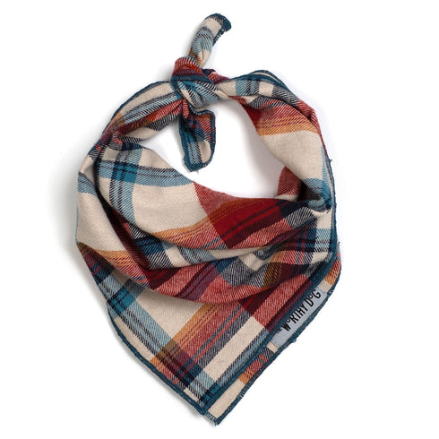 Rust Plaid Dog Bandana