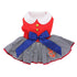 Sailor Girl Dog Dress/Matching Leash Large