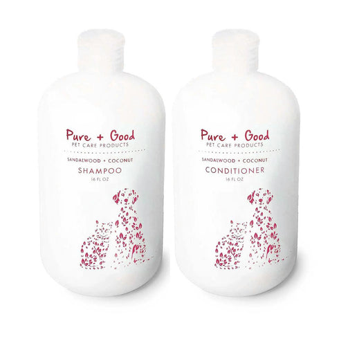 Sandalwood + Coconut Dog Shampoo/Conditioner Set
