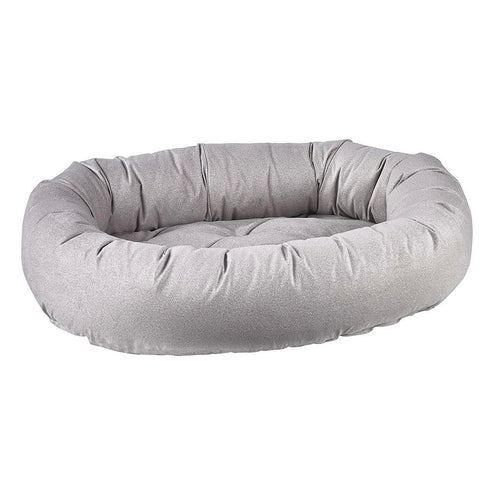 Sandstone Micro Flannel Donut Dog Bed