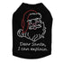 Santa I Can Explain Rhinestone Dog Tank
