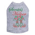 Santa's Helper Rhinestone Dog Tank