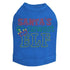 Santa's Newest Elf Rhinestone Dog Tank