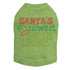 Santa's Newest Elf Rhinestone Dog Tank
