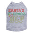 Santa's Newest Elf Rhinestone Dog Tank