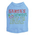 Santa's Newest Elf Rhinestone Dog Tank