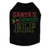 Santa's Newest Elf Rhinestone Dog Tank