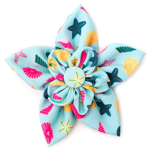 Seashells Dog Collar Flower