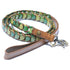 Shades Of Green Leather Dog Collar 10"