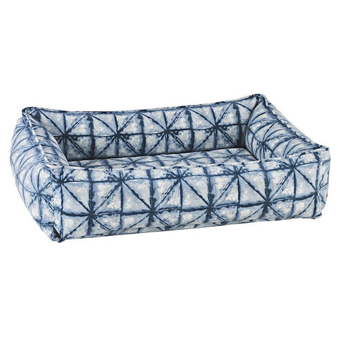Shibori Microvelvet Urban Lounger Dog Bed