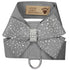 Silver Stardust Nouveau Bow Tinkie Dog Harness Platinum