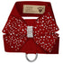 Silver Stardust Nouveau Bow Tinkie Dog Harness Red