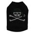 Skull Black Bandana Rhinestone Dog Tank