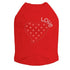 Small Love Polka Dot Heart Rhinestone Dog Tank