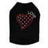 Small Love Polka Dot Heart Rhinestone Dog Tank