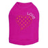 Small Love Polka Dot Heart Rhinestone Dog Tank
