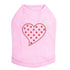 Small Love Polka Dot Heart Rhinestone Dog Tank