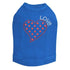 Small Love Polka Dot Heart Rhinestone Dog Tank