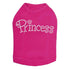 Small Princess Rhinestone Dog Tank