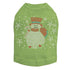 Snowman With Snowflakes Rhinestone Dog Tank