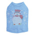 Snowman With Snowflakes Rhinestone Dog Tank