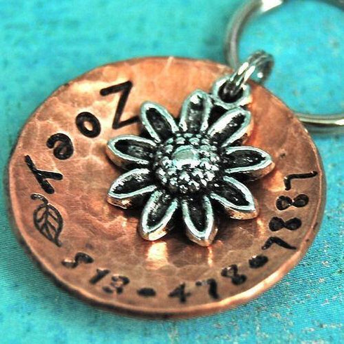So Daisy Domed Dog ID Tag