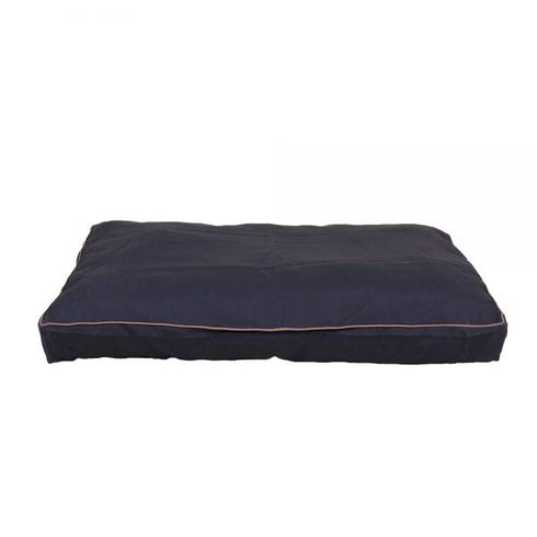 Solid Faux Gusset Indoor/Outdoor Dog Bed Blue