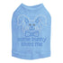 Some Bunny Loves Me Blue Rhinestone Dog Tank