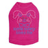 Some Bunny Loves Me Blue Rhinestone Dog Tank