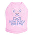 Some Bunny Loves Me Blue Rhinestone Dog Tank