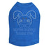 Some Bunny Loves Me Blue Rhinestone Dog Tank
