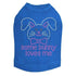 Some Bunny Loves Me Pink Rhinestone Dog Tank