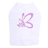 Spring Butterfly Rhinestone Dog Tank
