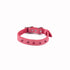 Spring Rhinestone Leather Dog Collar Strawberry Ice