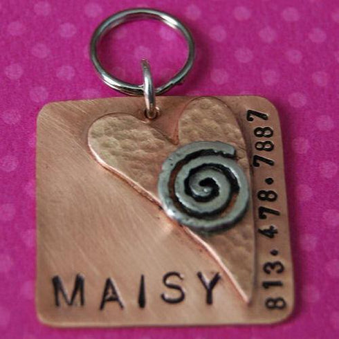 Square Lovin Posh Dog ID Tag