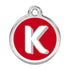 Stainless Steel And Enamel Alphabet Dog ID Tag
