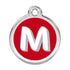Stainless Steel And Enamel Alphabet Dog ID Tag