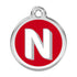 Stainless Steel And Enamel Alphabet Dog ID Tag
