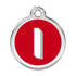 Stainless Steel And Enamel Alphabet Dog ID Tag