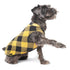 Stretch Fleece Dog Coat Gold Buffalo Check