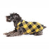 Stretch Fleece Dog Coat Gold Buffalo Check