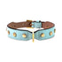 Stud Screw Leather Dog Collar Cloud
