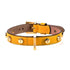 Stud Screw Leather Dog Collar Sun Large