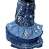 Studded Rhinestone Blue Denim Designer Dog Dress