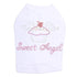 Sweet Angel Rhinestone Dog Tank
