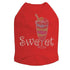 Sweet Parfait Rhinestone Dog Tank