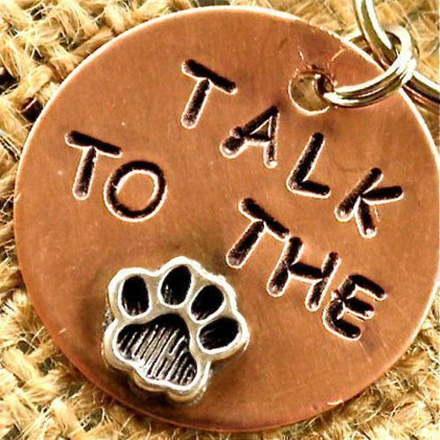 Talk To The Paw Dog ID Tag
