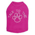 Talk To The Paw Rhinestone Dog Tank